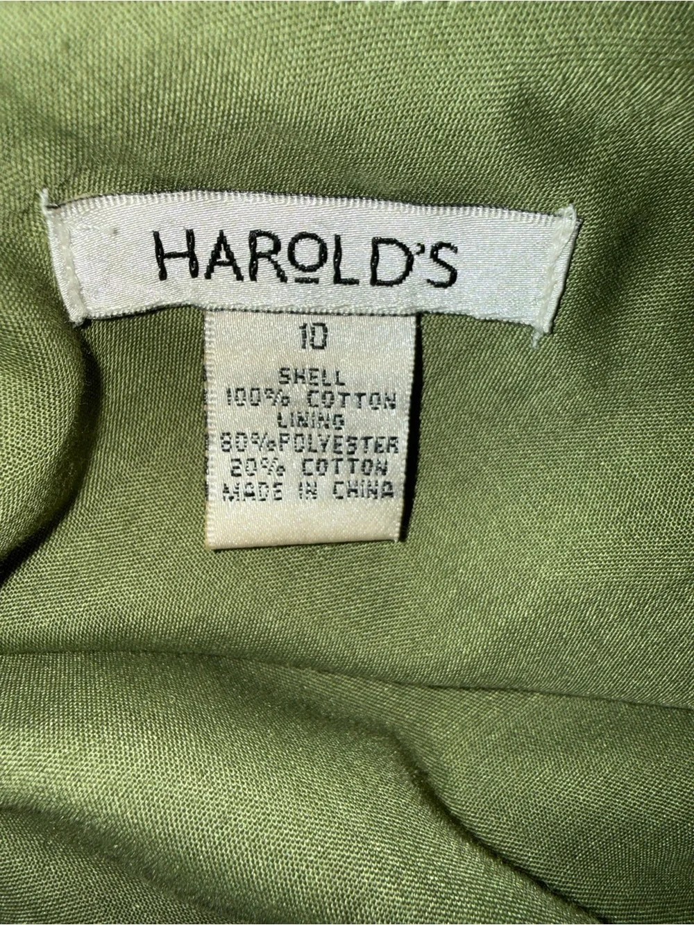 Harold's Green and Brown Floral Circle Skirt
